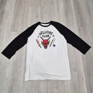 Netflix Stranger Things "HELLFIRE CLUB" Tee Size Large